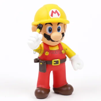 Super Mario Brothers Pracovníka Mario PVC Akcie Obrázok Zberateľskú Model Hračka 11.5 cm