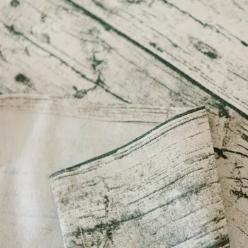 Retro Simulácia Dreva Prekladané Obrus Bavlnená Posteľná Bielizeň Textílie Sivá Tableclothes Svadobné Party Dekorácie Stolov Kryt