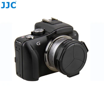 JJC Fotoaparát Black Silver Auto Šošovky pre Panasonic Lumix G Vario HD 12-32 mm F3.5-5.6 Mega OIS Objektív
