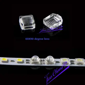 100KS 60x90 stupeň objektív pruh pre 5050 SMD LED WS2812 APA102 WS2811 SK6812