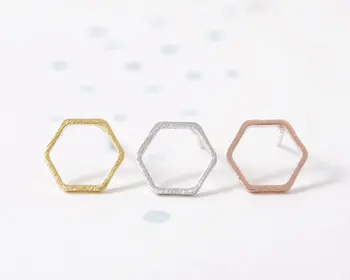30Pcs/veľa 2016 Nové Módne šperky hexagon náušnice darček k narodeninám pre dievčatá ED043