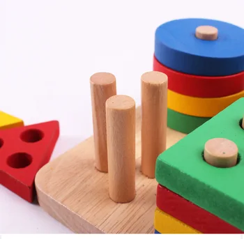 Doprava zadarmo, deti drevené vzdelávacie hračka geometrie inteligencie rady,detí raného vzdelávania montessori učebné POMÔCKY