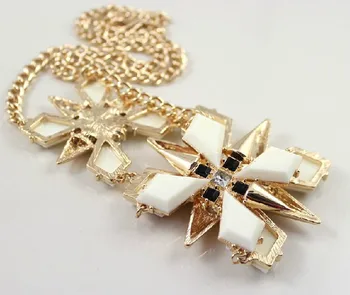 Jarné Módne Šperky Zliatiny Snowflake Spike Nové Vyhlásenie Náhrdelník Pre Ženy