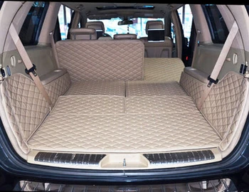 Vysoká kvalita! Špeciálne batožinového priestoru rohože pre Mercedes Benz GL X164 7 miest 2012-2006 vodotesný boot koberce nákladný parník,doprava Zdarma
