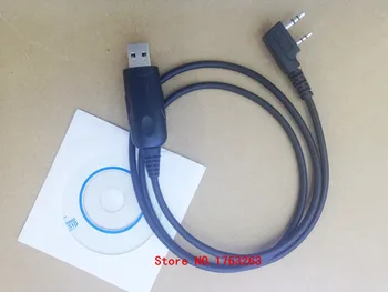 Honghuismart programovanie USB kábel k zástrčka pre kenwood,baofeng bf-uv5r,tyt,puxing,quansheng weierwei walkie talkie s CD ovládač