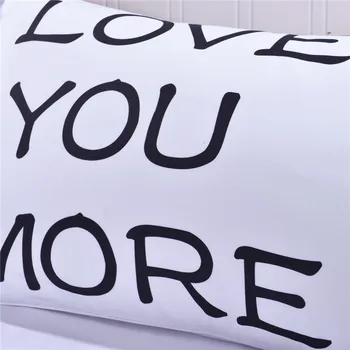 Bavlna Love You & ťa Milujem Viac obliečky na Vankúše: V-day Darček