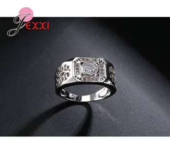 JEXXI Najnovšie Vintage Prstene Pre Ženy, Duté, Dizajn AAA Kubický Zirkón 925 Sterling Silver Zapojenie Prst Prsteň