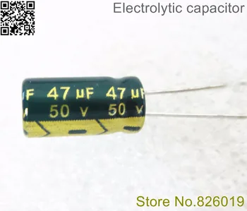 50 47UF 6*12-vysoká frekvencia nízka impedancia hliníkové elektrolytický kondenzátor 47uf 50