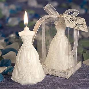 Svadobné prospech sviečky -- Ideálny nevesta Šaty Vonné Sviečky dekorácie 100ks/veľa