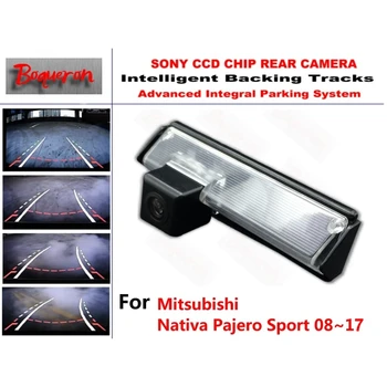 Pre Mitsubishi Nativa Pajero Sport 08~14 CCD Auto Backup Parkovacie Kamery Inteligentné Skladby Dynamické Navádzanie parkovacia Kamera