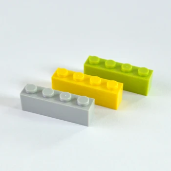 Smartable 1X4 Vysokej Tehly Častice Malé Stavebné Bloky Súčastí DIY LOGO Hračky Kompatibilné Legoing Hračky 63pcs/veľa