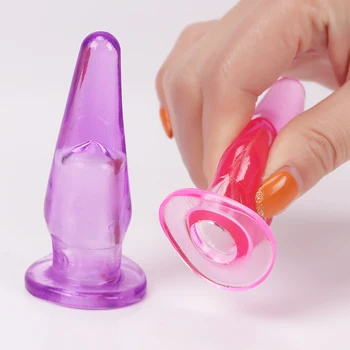 2 KS Mini Análny Plug Jelly Hračky Skutočnej Pokožke Pocit Dospelých Sex Produkty Zadok Plug Análny Sex Hračky Milenca Darček 2 Farba