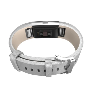Náhradné Originálne Kožené Pásmo pre Fitbit Poplatok 2 Náramok na Zápästie Nahradiť Klasické Watchband za Poplatok 2 S Oceľovou Sponou