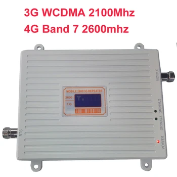 3G WCDMA & 4G zosilň ova č BAND7 FDD LTE 4G booster 22dbm 65dbi LCD displej 2600mhz mobile FDD booster repeater 4G booster repeater