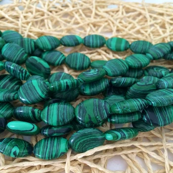 Novo zeleným pruhom malachit oválne kameň 13x18mm očarujúce jaspis drahokamy voľné korálky šperky robiť 15 palcov AAA MY5104