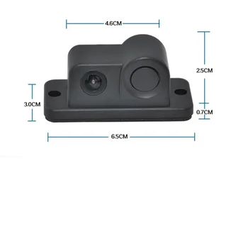 ANSHILONG 170-Stupňový Uhol sledovania HD Nepremokavé Auto parkovacia Kamera s Radarom Parkovanie Snímača 2 v 1