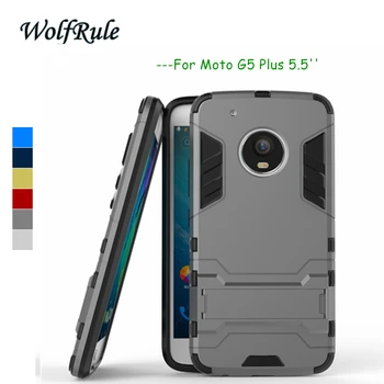 Anti-knock sFor Telefón Prípade Moto G5 Plus Kryt WolfRule Silikónové & Plastový kufrík Na Moto G5 Plus Prípade Pre Motorola G5 Plus XT1670