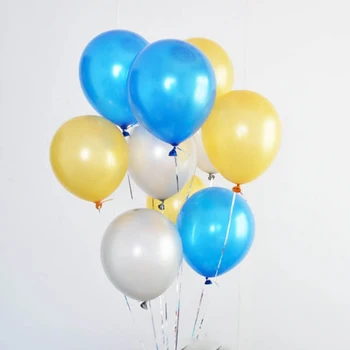 50pcs Hrubé 1,5 g Light Blue Latex Pearl Balóny Vzduchu Lopty, Nafukovacie Svadobné Dekorácie Happy Birthday Party Balóny Dodávky