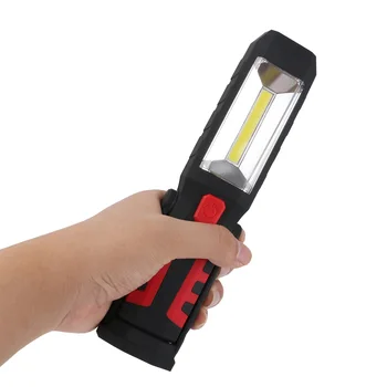 COB LED Baterka Magnetické Nabíjateľná Pracovné Svetlo 3 Režimy 360 Stupeň Stojan Visí Pochodeň Lampa Pre Prácu s USB Kábel