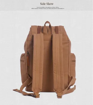 2017 AUGUR Nové módne pánske batoh vintage plátno batoh školský batoh pánske cestovné tašky veľkú kapacitu cestovný batoh taška