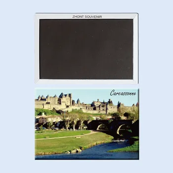 Krásne starobylé mesto v južnom Francúzsku Carcassonne 22482, Suveníry z Celosvetovej Turistické;chladnička magnet darček