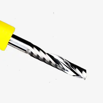1pc 3.175 mm Jedného Flauta Bit Karbidu Rytie Rezačky Dreva Rezné Nástroje Kotúč pre Rezanie Frézovanie MDF akryl PVC