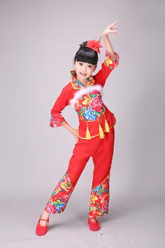 Nový rok je Deň detí, Tanečných Kostýmov, Čínsky vietor národnej detí vreckovku vykonanie tanečníkov