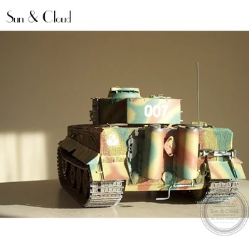 1:25 DIY 3D Nemecko Tiger Tank GPM Verzia High definition Papier Model Zostaviť Ručné Práce Puzzle Hra DIY Deti Hračka