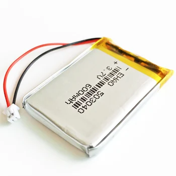 10 ks 3,7 V 600mAh batérie 503040 Lítium-Polymérová Nabíjateľná Batéria JST 1,25 mm 2pin Pre Mp3 DVD, Fotoaparát, GPS, PSP bluetooth