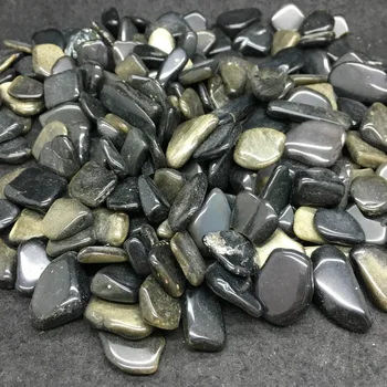 50g Prírodného Zlata Obsidian Drsné Rock Leštené Uzdravenie Čína vzor crystal love prírodné kamene a minerály akvárium kamene