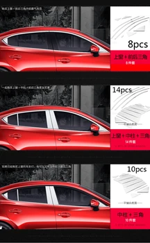 Pre Mazda 3 Axela 2017 Okno orezania nálepky Telo svetlé dekorácie-nálepky