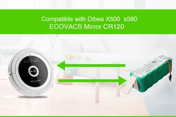 14,4 V SC 3500mAh NI-MH Dobíjacie Vysávač Batérie pre Ecovacs CR120 Dibea Panda X500 X580 Kk8 Haier Zametanie Robot