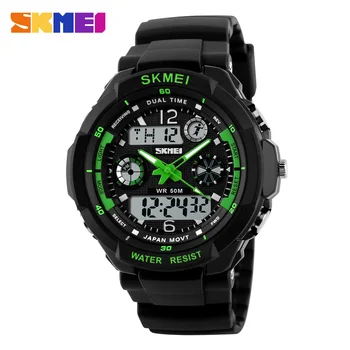 Nové SKMEI Luxusné Značky Mužov Vojenské Športové Hodinky Digitálne LED náramkové hodinky Quartz Vonkajšie Bežné Hodinky relogio masculino