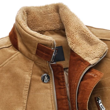 Značka Cockscomb 2017 zimné nové pánske bavlnené vatovaný kabát mužov hustý teplý kabát vrchné oblečenie plus veľkosť M - 8XL doprava zadarmo