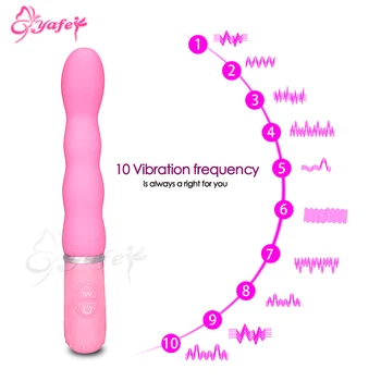 YAFEI AV Stick Vibrátory 10 Rýchlosť stimulátor Klitorisu Čarovná Palička Masér Realistický vibrátor G-spot Vibrátory Sexuálne hračky pre Ženy