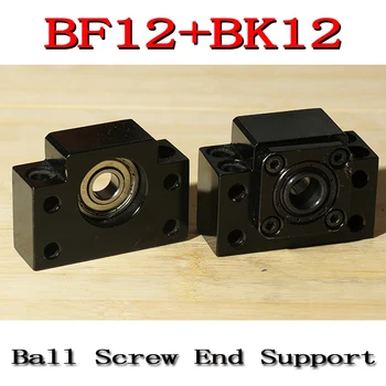 BK12 BF12 súprava : 1 ks BK12 a 1 pc BF12 pre SFU1605 guľôčkovej Skrutky Konci Podporu CNC časti BK/BF12