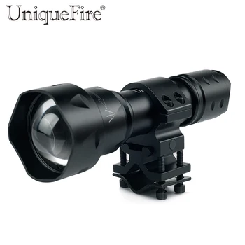 UniqueFire Nabíjateľná Baterka T20 IR850nm 38 mm Objektív Lotus Útok Vedúci Infračervené Lampy+Rozsahu Mount vhodné Pre Nočný Lov