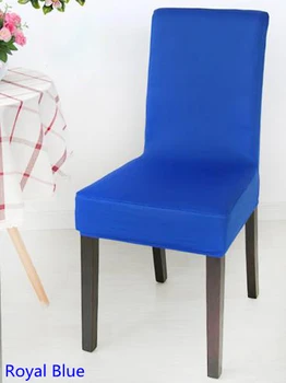 Kráľovská modrá Farba lycra Spandex stoličky kryt vhodný na námestí späť domov stoličky, svadobné party domov, večera dekorácie Pol kryt