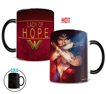 Svetlo Magic super hrdina Wonder Žena mení farbu káva hrnček najlepší darček káva hrnček pre priateľmi