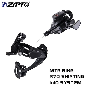 Horský Bicykel R70 1X10 10 Rýchlosť Shifter MTB Bicykel Prehadzovačka Radiacej Sada Pre Shimano m610 m670 x5 x7 10s Systém