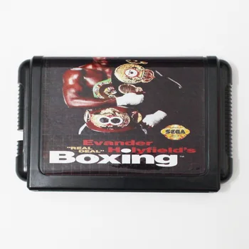 Evander Holyfield je Real Deal Box 16 bit MD Hra Karty Pre Sega Mega Drive Pre Genesis