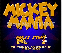 Mánia Mickey 16 bit MD Hra Karty Pre Sega Mega Drive Pre Genesis