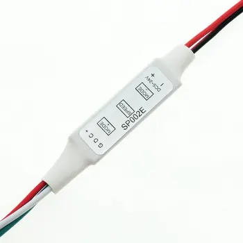 SP002E 3 Tlačidlo Mini RGB Controller Micro-Regulátor pre DC5-24V Pixelov Farebný Sen WS2811 WS2812B LED Pásy