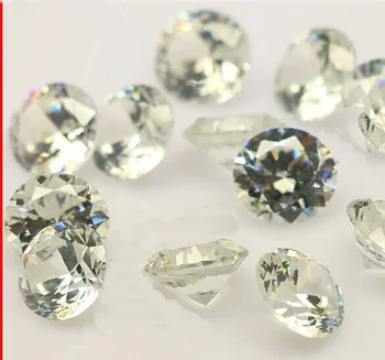 80pcs 20 mm transparentné multi-tvárou Crystal svadobné Diamantový skvost Paperweight Strany Svadobné Dekorácie Vrchol