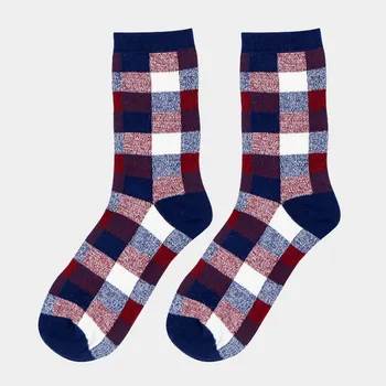 [COSPLACOOL] Nové jar leto Bavlna mriežky klasické obchodné Voľný čas ponožky mužov ponožky