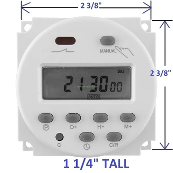 OKtimer CN101A AC110V Digitálny LCD Výkonu Časovač Programovateľný Časový Spínač, Relé 16A časovača časovač CN101