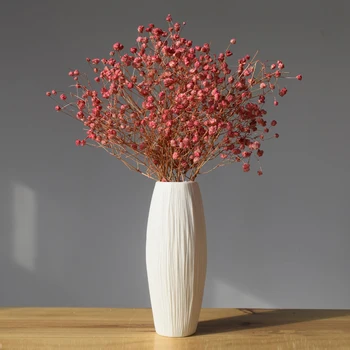 1pc Moderné Dekoratívne Kvetinové Vázy Čistá Biela Keramická Váza Pre Domáce Svadobné Dekor Najlepší Darček