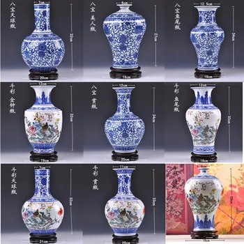 Jingdezhen keramické výrobky modrá a biela porcelánová váza moderné módne domáce dekorácie kusov obývacia izba dekoratívne umenie a craf