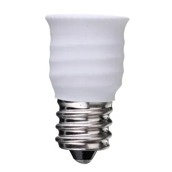 E12 Na E14 Lamp Základňa, Socket Konverzie objímky Adaptér Converter Pre LED Halogénové CFL Žiarovky Čierna Biela