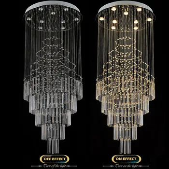 Moderné LED Krištáľové Lustre Svetlo Luxusné Vnútorné Cristal Luster Visí Svetlá Kryštálové Svietidlá